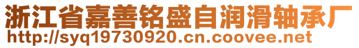 浙江省嘉善銘盛自潤(rùn)滑軸承廠