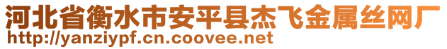 河北省衡水市安平縣杰飛金屬絲網(wǎng)廠