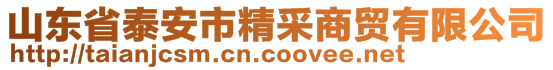 山東省泰安市精采商貿(mào)有限公司