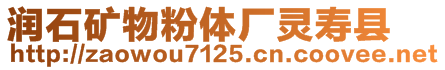 潤(rùn)石礦物粉體廠靈壽縣