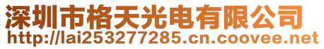 深圳市格天光電有限公司