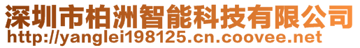 深圳市柏洲智能科技有限公司