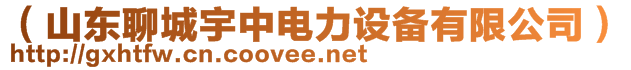 （山東聊城宇中電力設(shè)備有限公司）