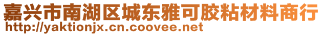 嘉兴市南湖区城东雅可胶粘材料商行