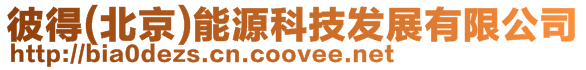 彼得(北京)能源科技發(fā)展有限公司