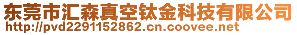 東莞市匯森真空鈦金科技有限公司