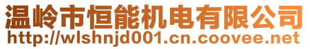 溫嶺市恒能機(jī)電有限公司