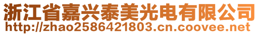 浙江省嘉興泰美光電有限公司