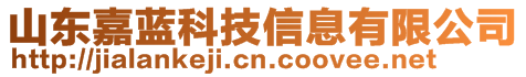 山東嘉藍科技信息有限公司