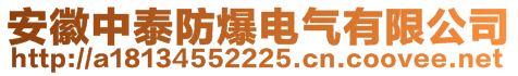 安徽中泰防爆電氣有限公司