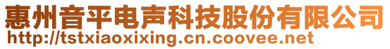 惠州音平电声科技股份有限公司