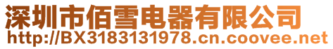 深圳市佰雪電器有限公司