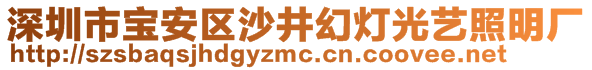 深圳市寶安區(qū)沙井幻燈光藝照明廠