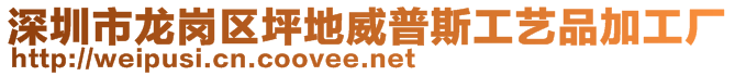 深圳市龍崗區(qū)坪地威普斯工藝品加工廠