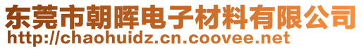 東莞市朝暉電子材料有限公司