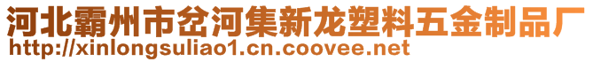 河北霸州市岔河集新龍塑料五金制品廠