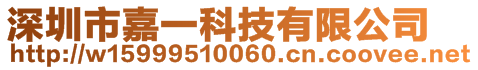 深圳市嘉一科技有限公司