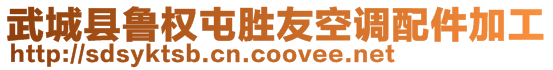 武城縣魯權(quán)屯勝友空調(diào)配件加工