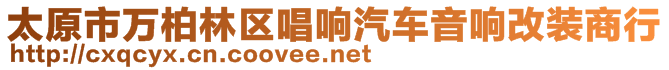 太原市萬柏林區(qū)唱響汽車音響改裝商行