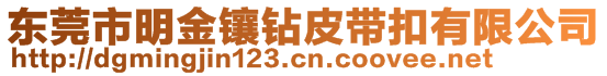 東莞市明金鑲鉆皮帶扣有限公司