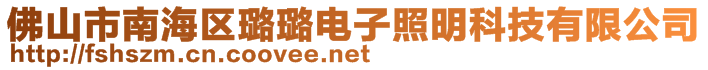 佛山市南海区璐璐电子照明科技有限公司