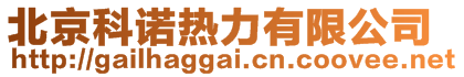 北京科諾熱力有限公司