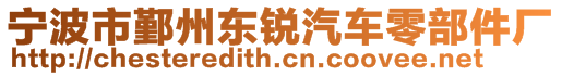 寧波市鄞州東銳汽車零部件廠