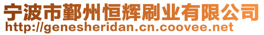 宁波市鄞州恒辉刷业有限公司