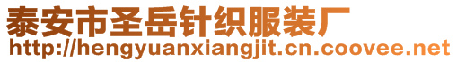 泰安市圣岳針織服裝廠