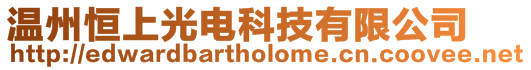 溫州恒上光電科技有限公司