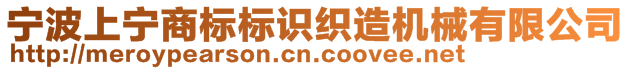 宁波上宁商标标识织造机械有限公司