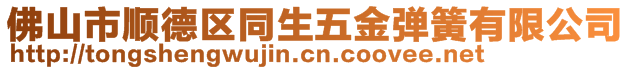 佛山市順德區(qū)同生五金彈簧有限公司