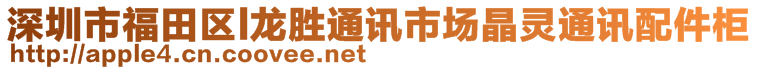 深圳市福田區(qū)l龍勝通訊市場晶靈通訊配件柜