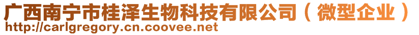 廣西南寧市桂澤生物科技有限公司（微型企業(yè)）