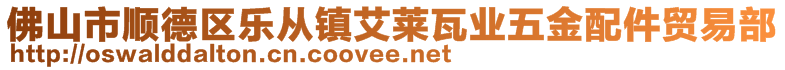 佛山市順德區(qū)樂從鎮(zhèn)艾萊瓦業(yè)五金配件貿(mào)易部