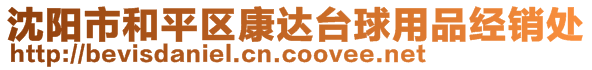 沈陽市和平區(qū)康達(dá)臺(tái)球用品經(jīng)銷處