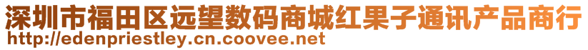 深圳市福田區(qū)遠(yuǎn)望數(shù)碼商城紅果子通訊產(chǎn)品商行