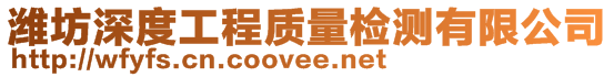 濰坊深度工程質量檢測有限公司