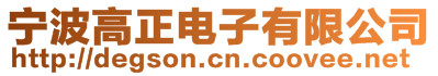 宁波高正电子有限公司