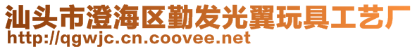 汕头市澄海区勤发光翼玩具工艺厂