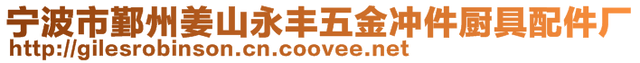 寧波市鄞州姜山永豐五金沖件廚具配件廠