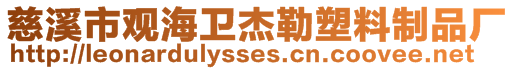 慈溪市觀海衛(wèi)杰勒塑料制品廠