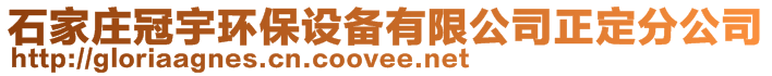 石家莊冠宇環(huán)保設(shè)備有限公司正定分公司