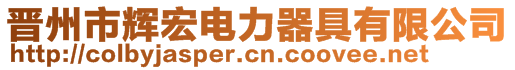 晋州市辉宏电力器具有限公司