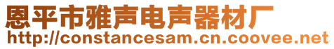 恩平市雅聲電聲器材廠
