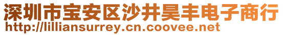 深圳市寶安區沙井昊豐電子商行