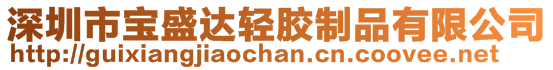 深圳市寶盛達輕膠制品有限公司