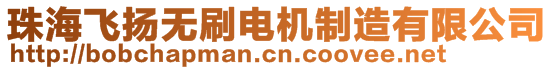 珠海飛揚無刷電機制造有限公司