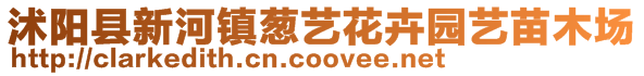 沭陽縣新河鎮蔥藝花卉園藝苗木場