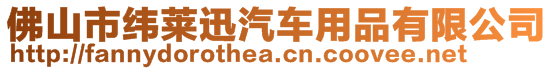 佛山市緯萊迅汽車用品有限公司